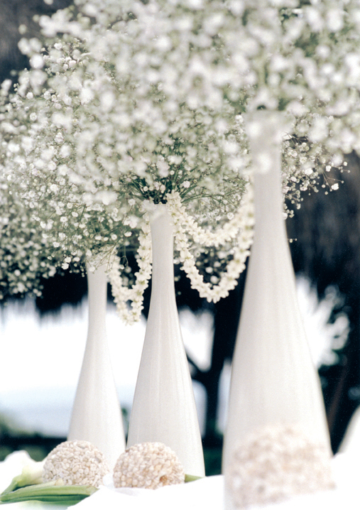 baby's breath centerpiece