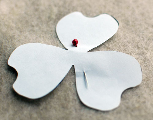 felt flower hairclip