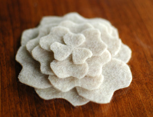 felt peony