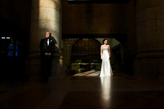 bride and groom in toronto