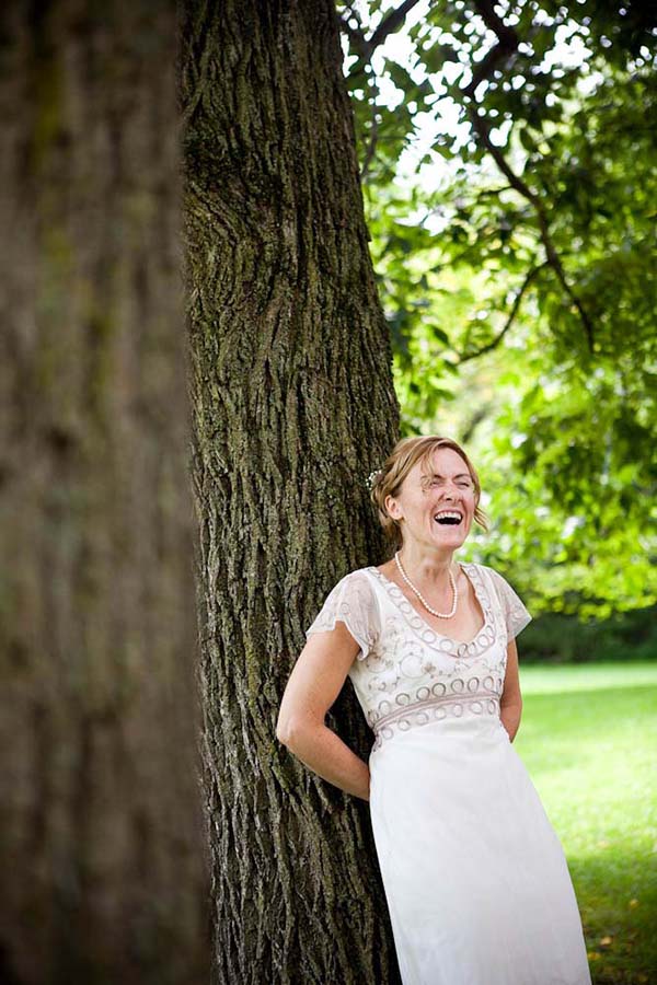 bride laughing