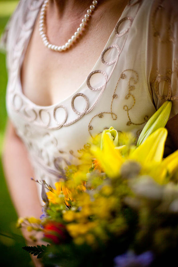 yellow wedding bouquet