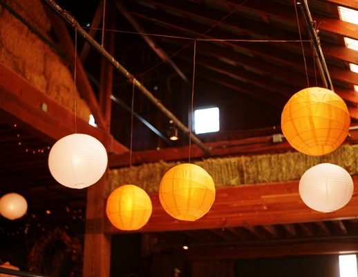 paper lanterns barn