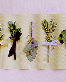 boutonnieres leaf