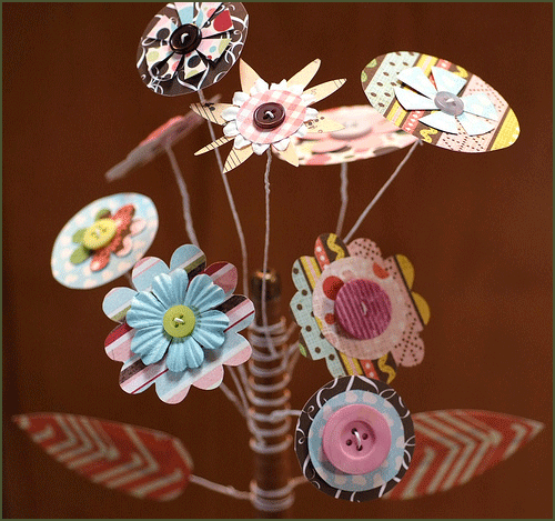 paper flower bouquet