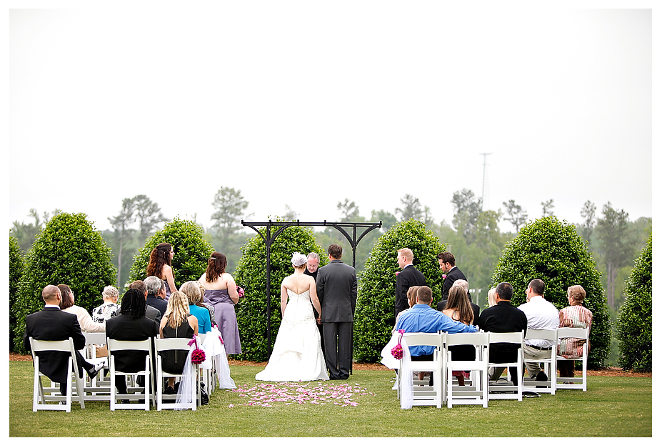 vineyard wedding ceremony white chairs