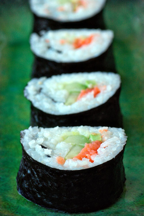 salmon sushi