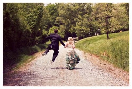 groom jumping