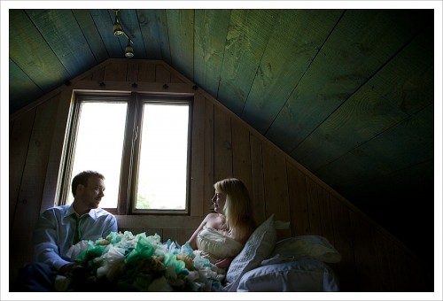 quiet moment during wedding