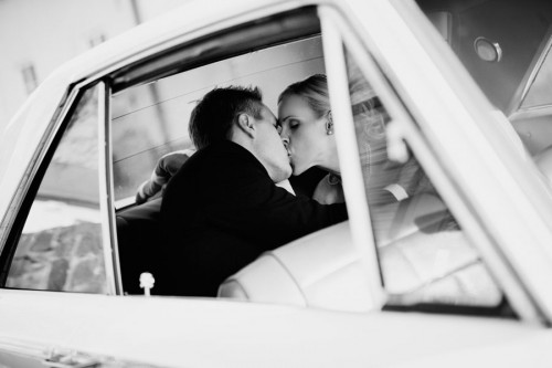 getaway car wedding