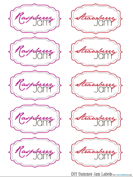 free printable jam labels