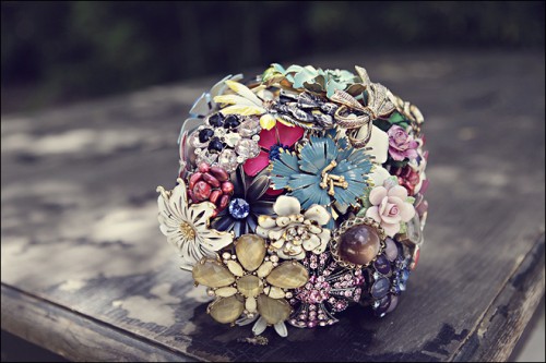 vintage brooch bouquet