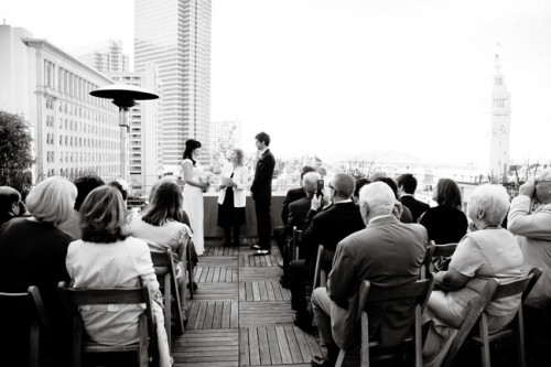 rooftop wedding