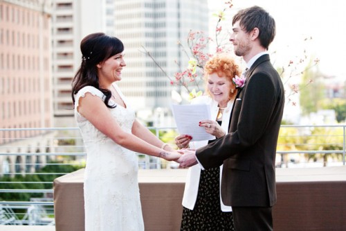 rooftop wedding