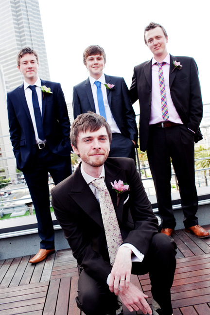 groom with groomsmen