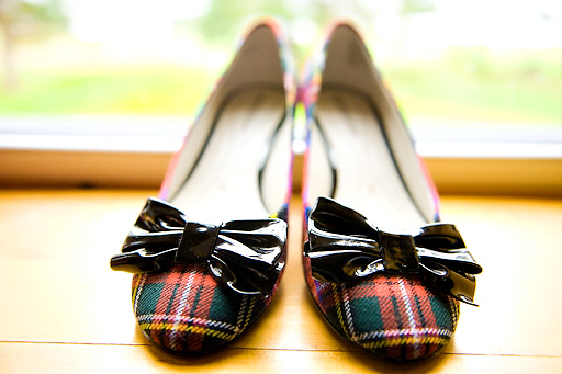 plaid wedding shoes