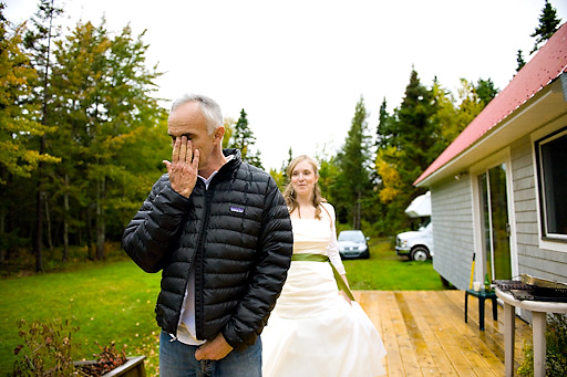 father of the bride first look