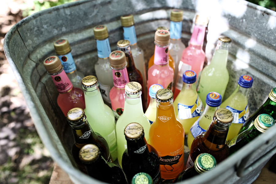 wedding soda station