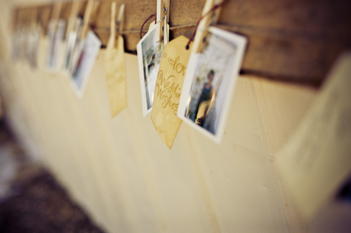 polaroid name cards