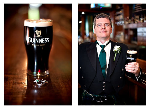 groom with guiness