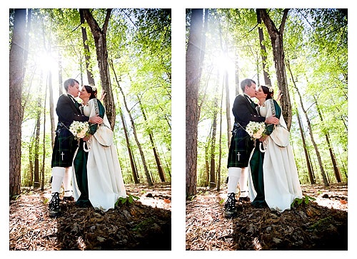 spring forest wedding