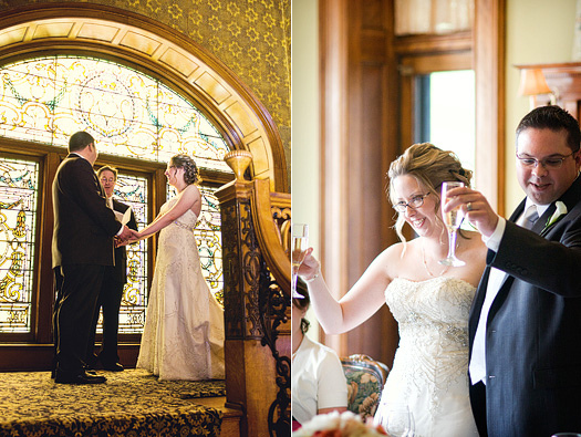 wedding ceremony at the Whitney