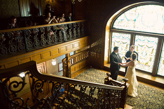 Wedding ceremony at the Whitney