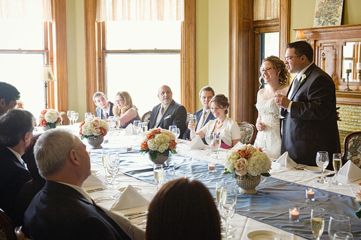 wedding reception at the Whitney