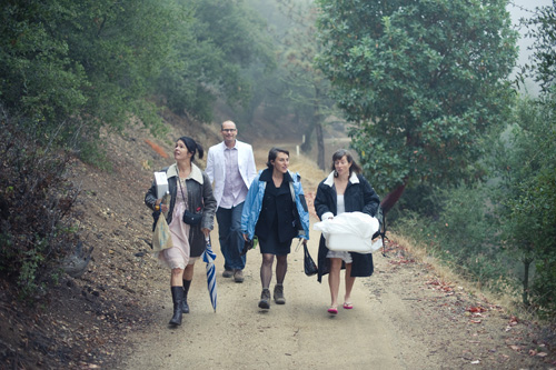 California forest wedding