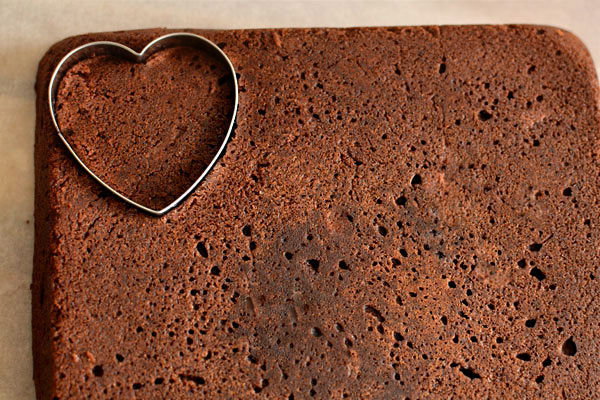 heart shaped brownies