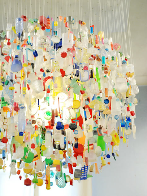 found-plastic-chandelier