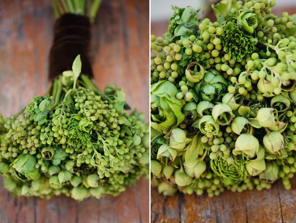 green wedding bouquet