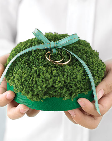 moss ring pillow