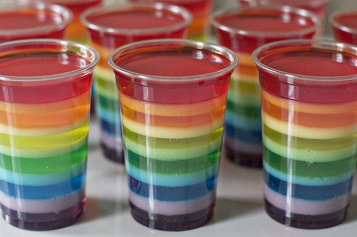 rainbow jello