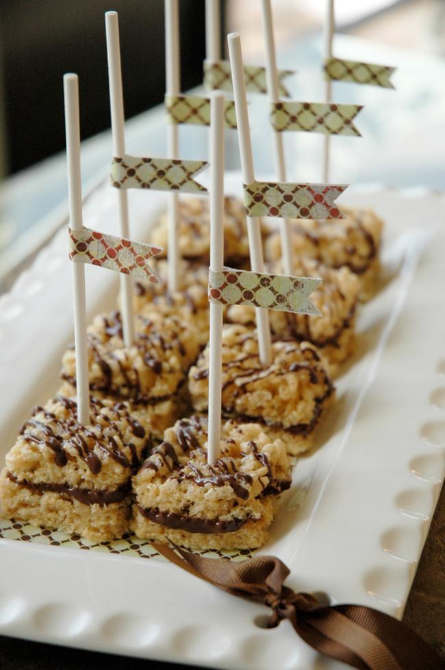 rice crispy with flags