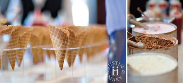 ice cream cone wedding