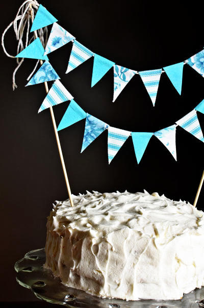 vintage cake bunting