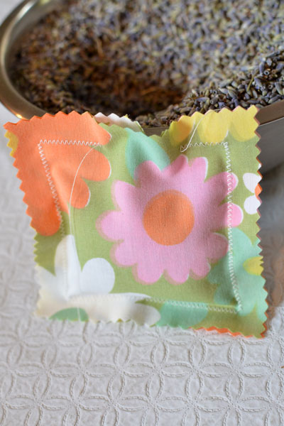 Easy Stamped Lavender Sachets - DIY Beautify - Creating Beauty at Home