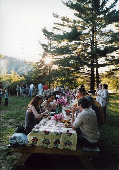 picnic tables wedding