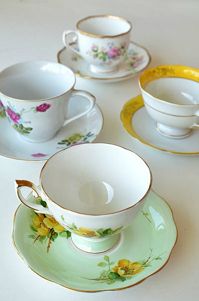 vintage teacups