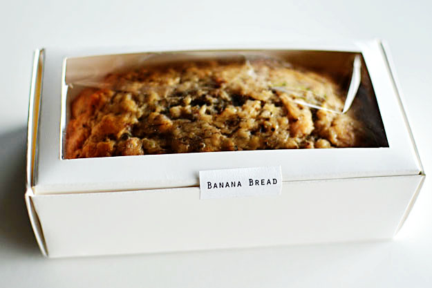 banana bread favors