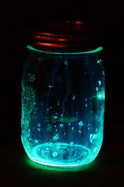 glowing jar