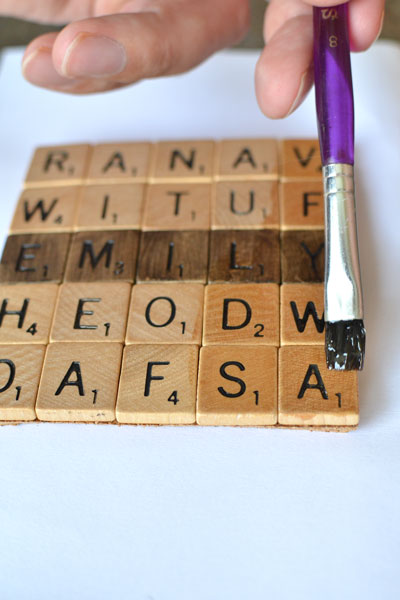 scrabble coaster