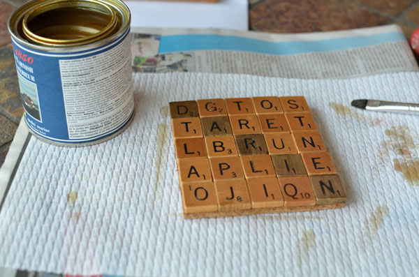 scrabble coaster diy