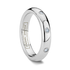 tungsten ring with diamonds