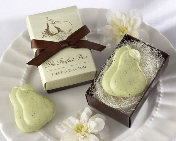 pair scented wedding soap