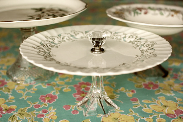 vintage cake stand