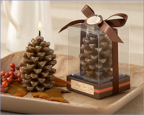 pinecone candle