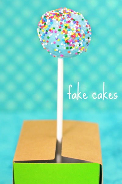 fake cake pops