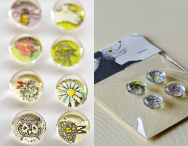 DIY Glass Magnets from Recycled Magazines and Catalogs - Laura